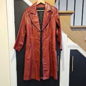 Vintage Leather Trench